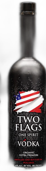Two Flags Vodka Bottle